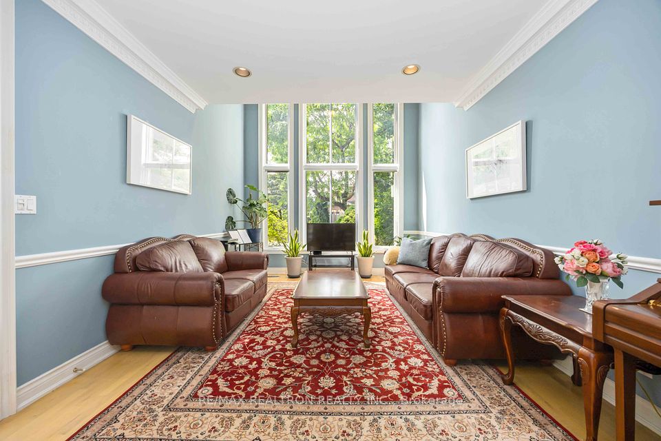 Living Room With Floor to Ceiling Windows