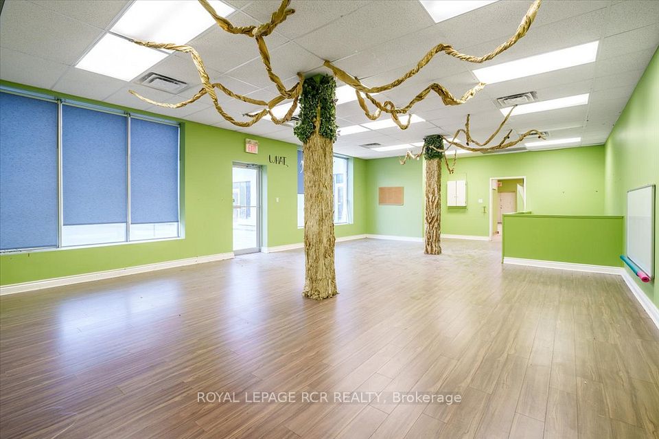 Generously windowed rear play area