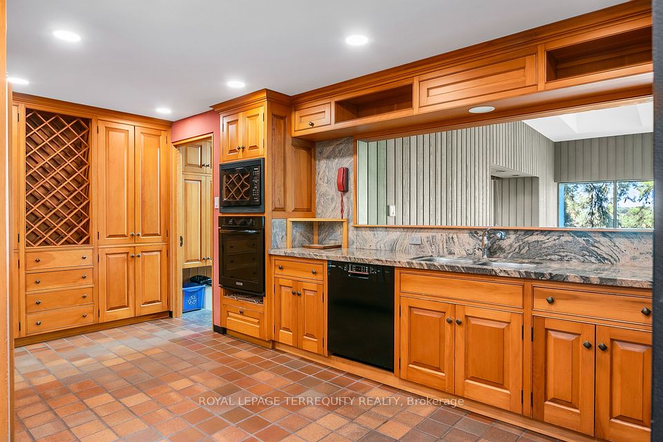 Kitchen Overlooks Family Room