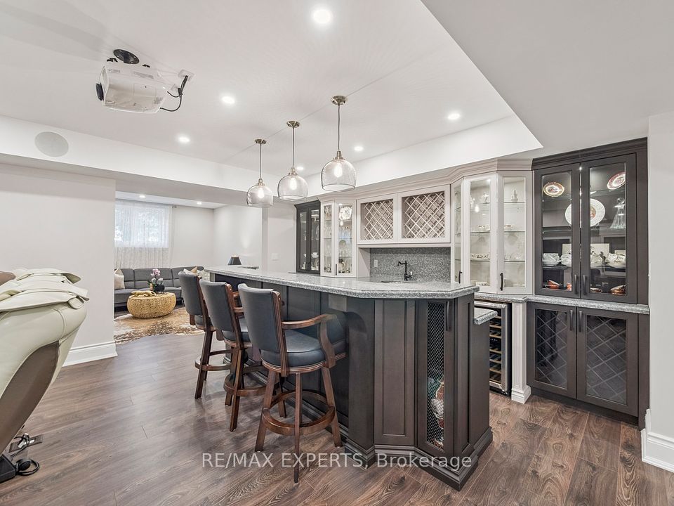 Custom Made Wet Bar in Basement!
