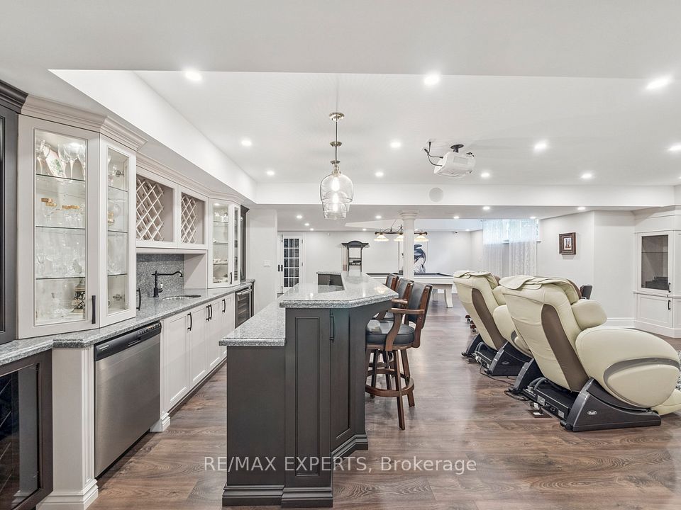 Wet Bar with S/S Dishwasher,& Two Wine Coolers!