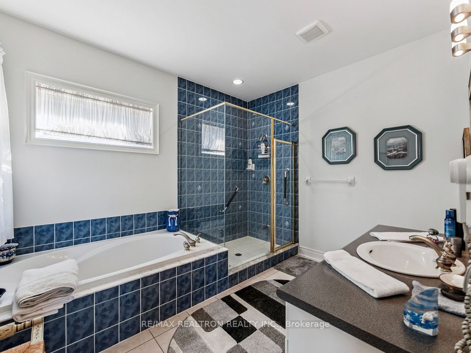 Walk-In-Glass Shower With Grab Bars