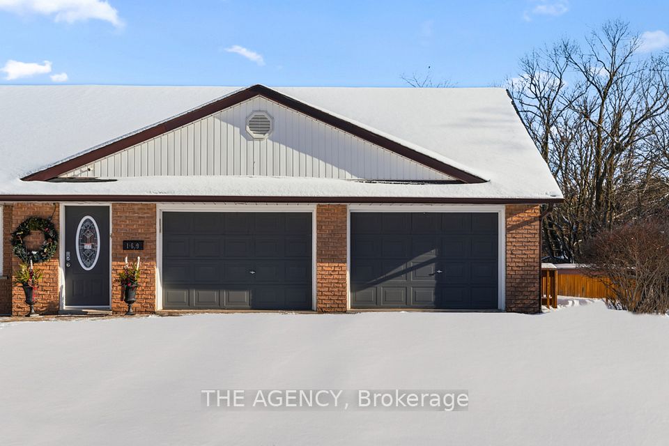 Double-door attached finished garage