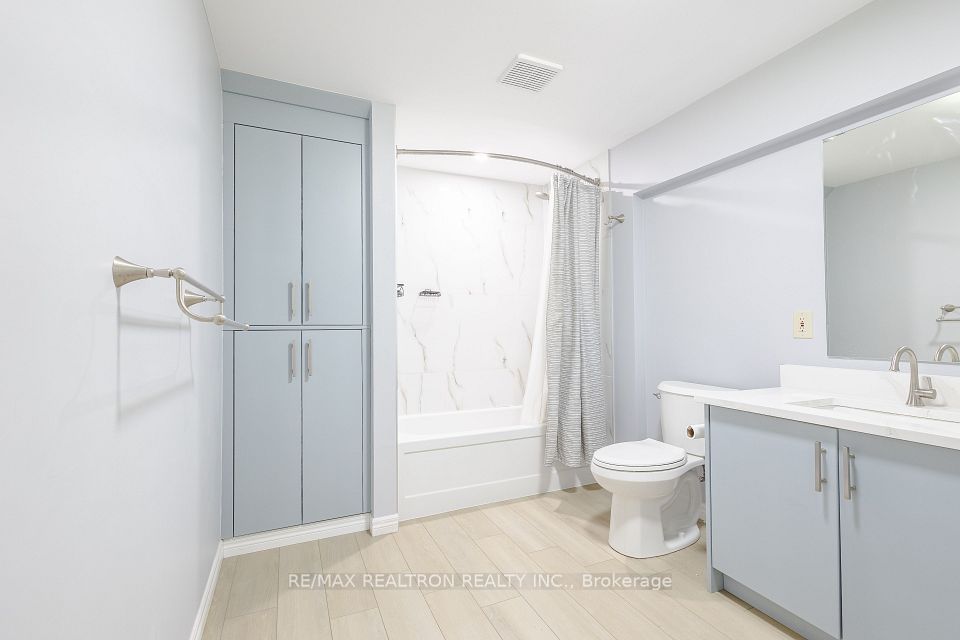 Renovated basement bathroom