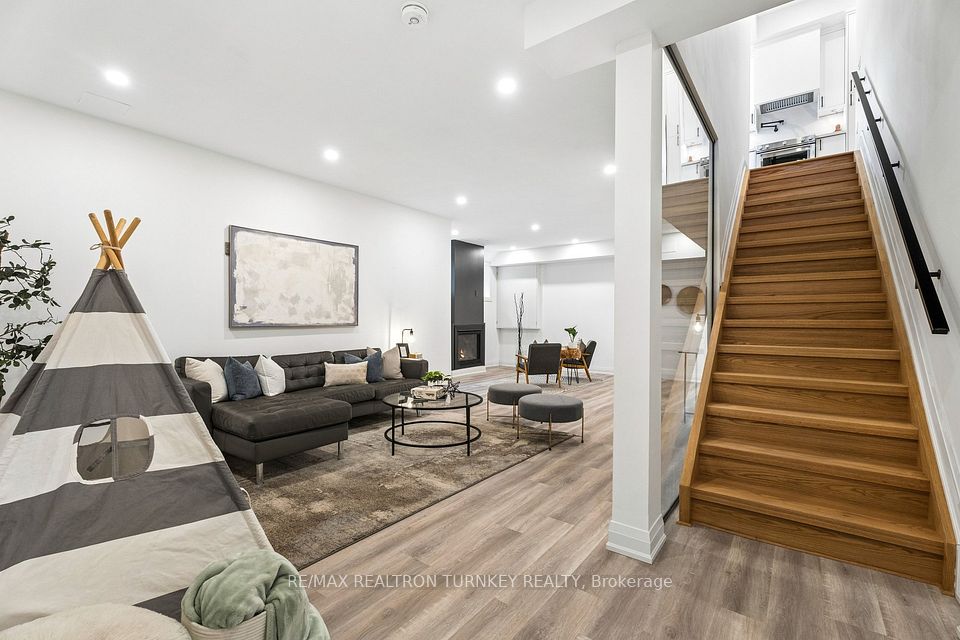 Fully finished walk-up basement