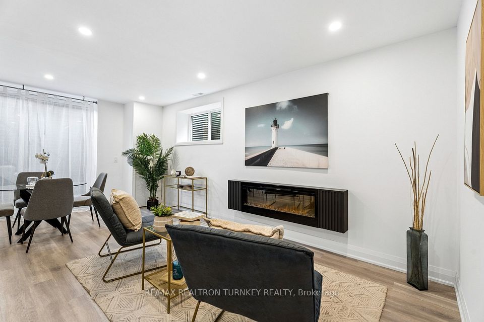 Pot light and an Electric fireplace