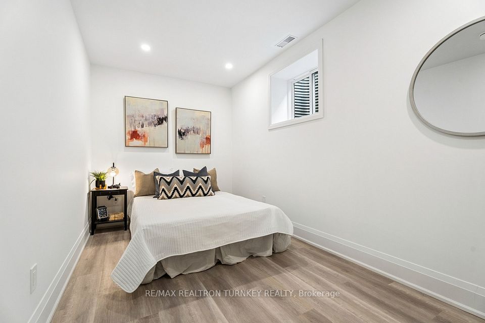 Bedroom in basement suite