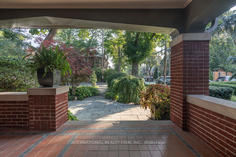 View of street from the veranda