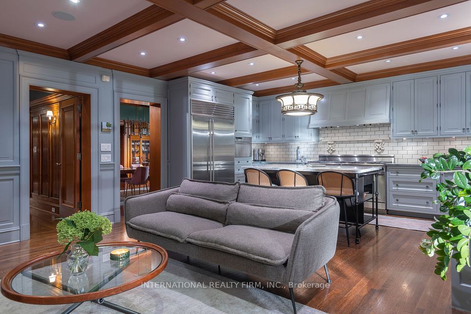 Parisian train station lamp over breakfast bar.