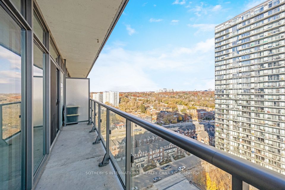 North facing view, full length balcony