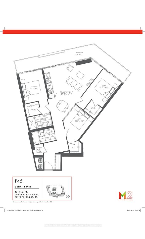 M City 2 Unit 205 Floor Plan