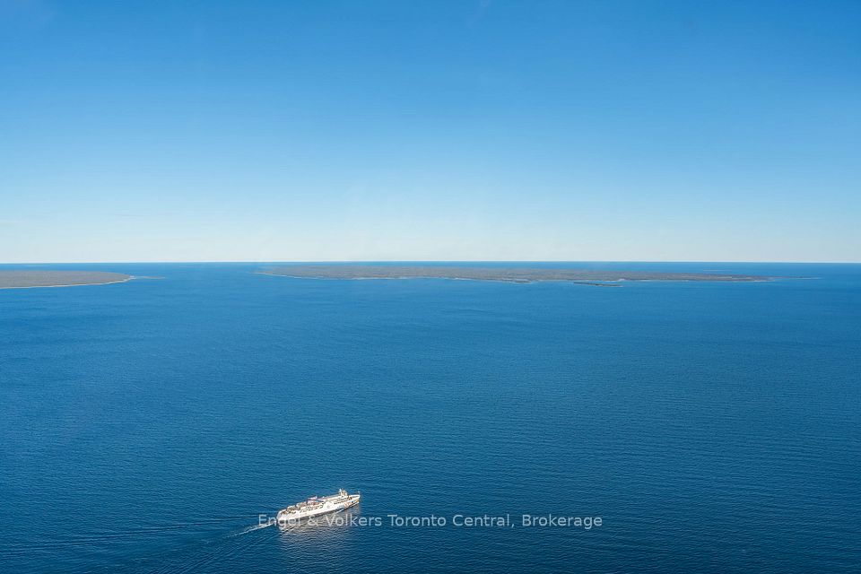 Chi Cheemaun Ferry sailing past Fitzwilliam