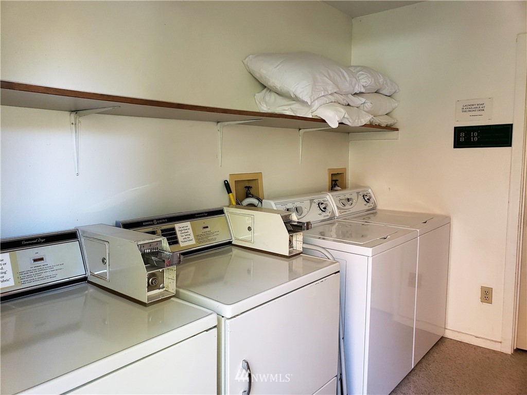 Community Laundry Room located in the building