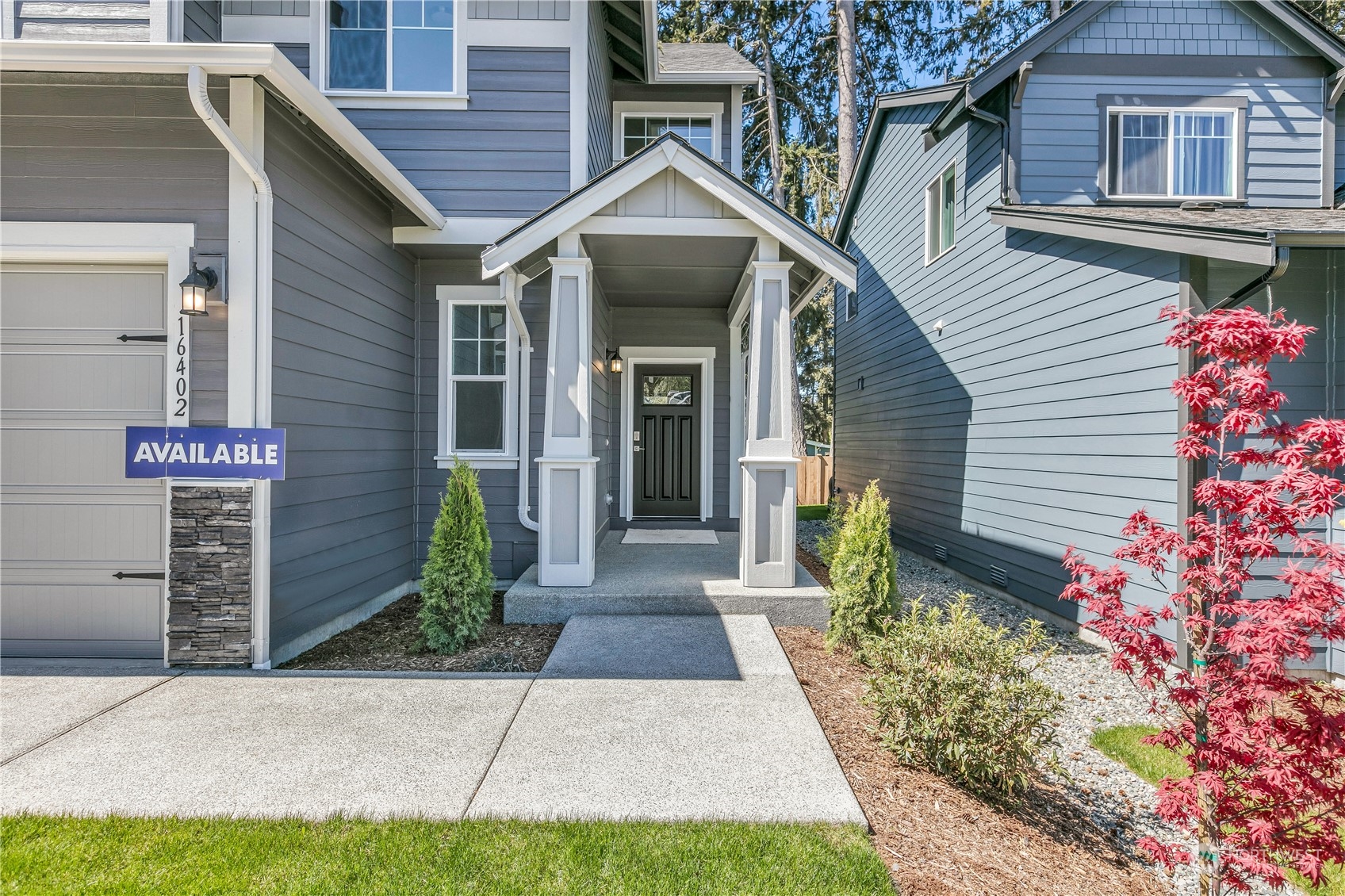 This is a photo of lot 22. All interior photos are of another home, same floorplan, in the community.