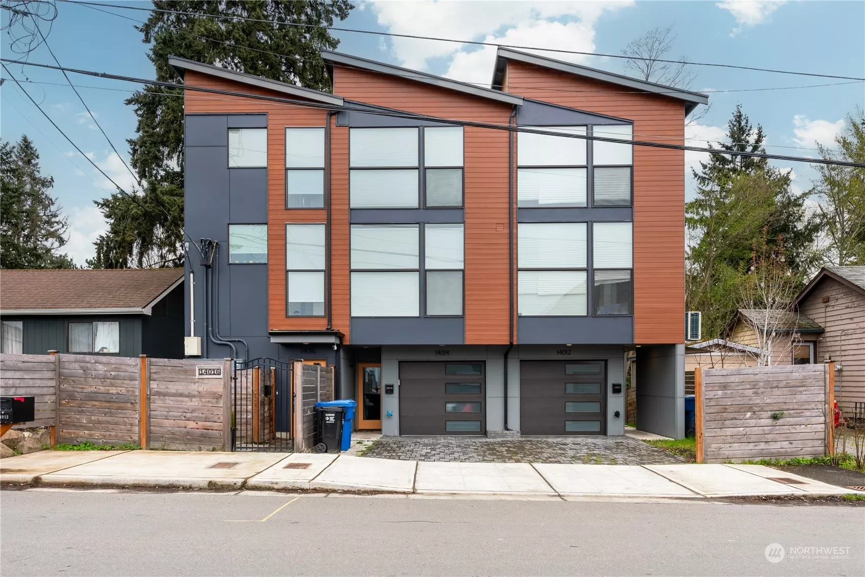 One car garage and private entry.