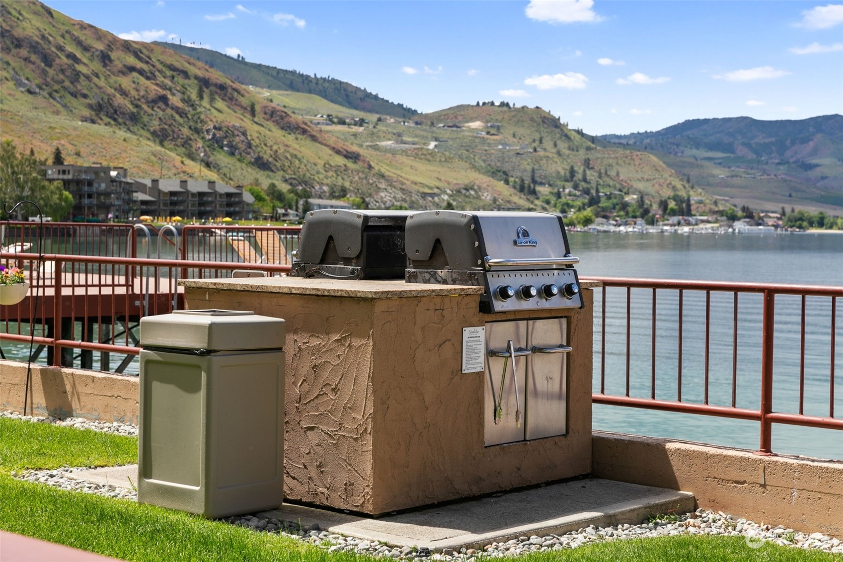 Community BBQ area.