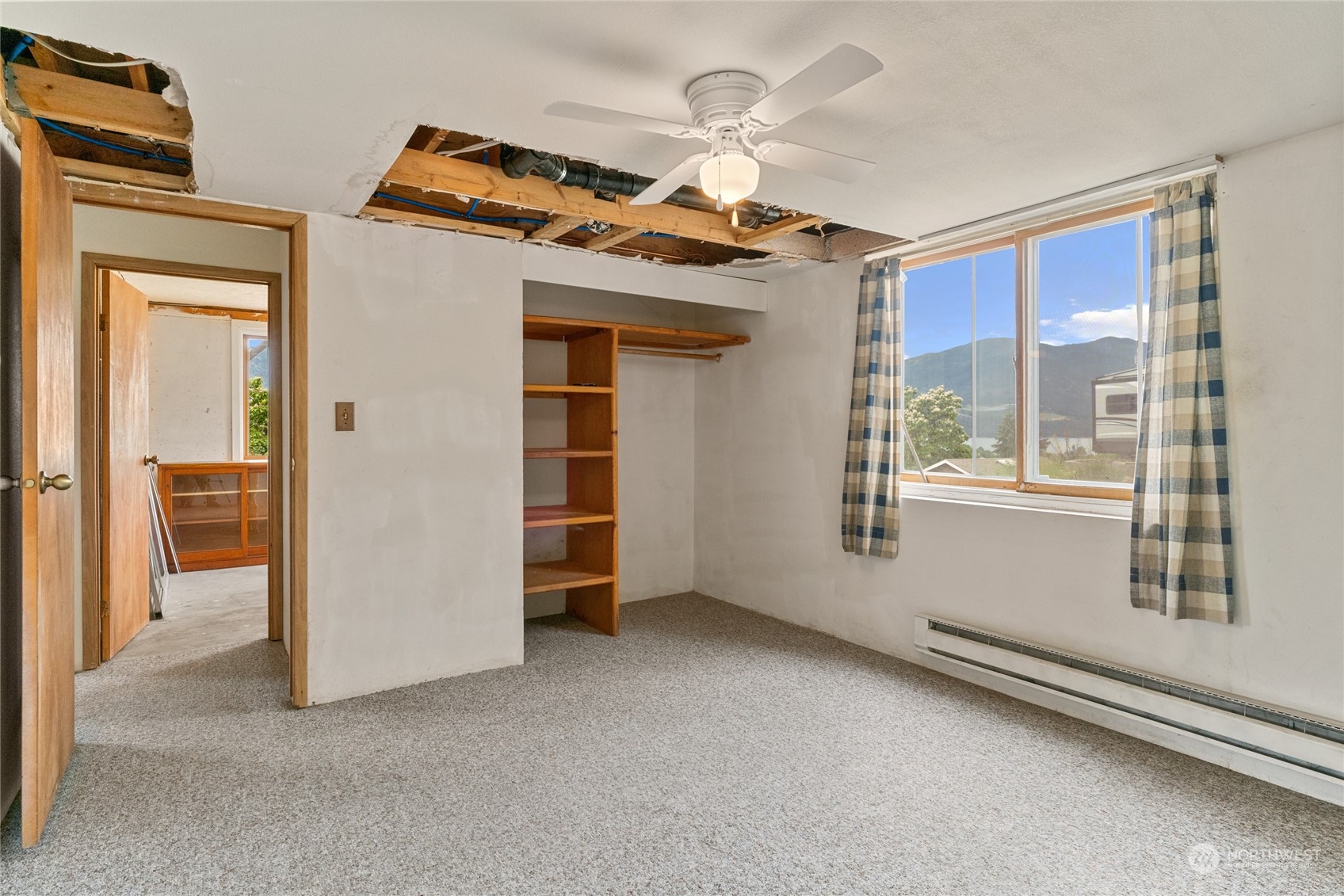 Built Ins and understair closet