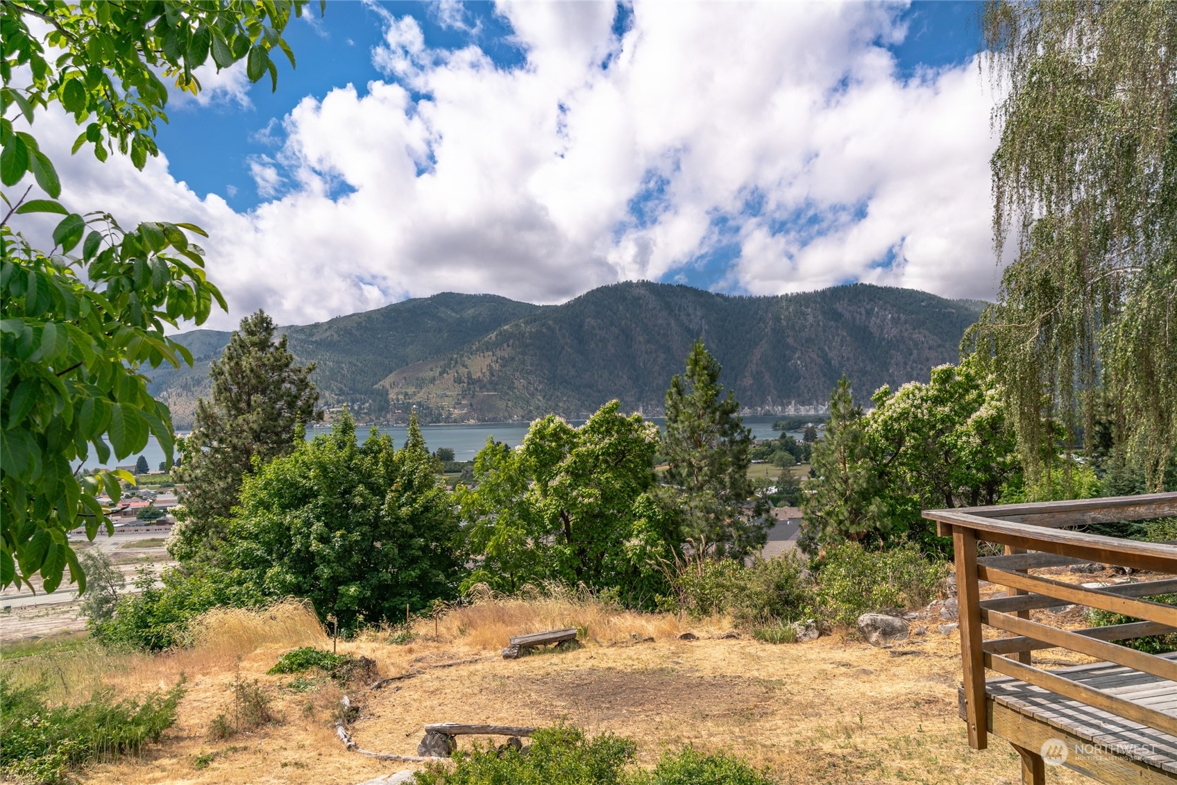 sit on the deck and enjoy the lake view