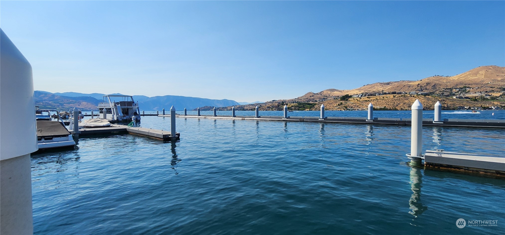 Large breakwater in place with wide lanes