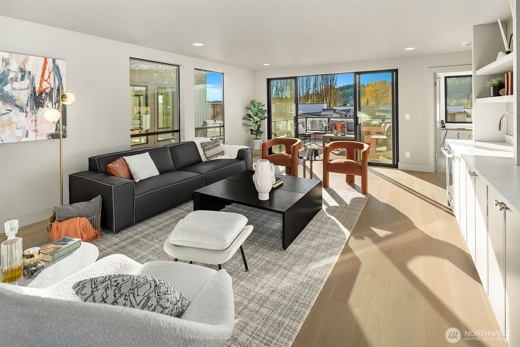 Media room on top floor