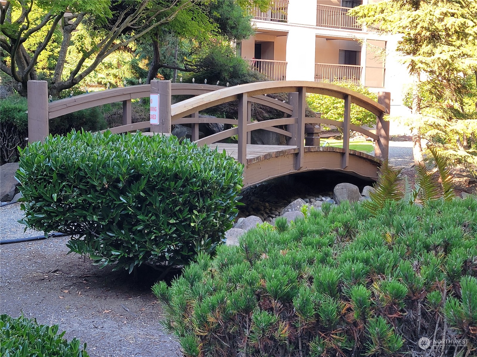 Enter the Japanese gardens.