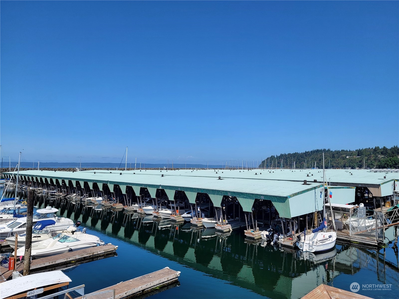 Waterfront marina.