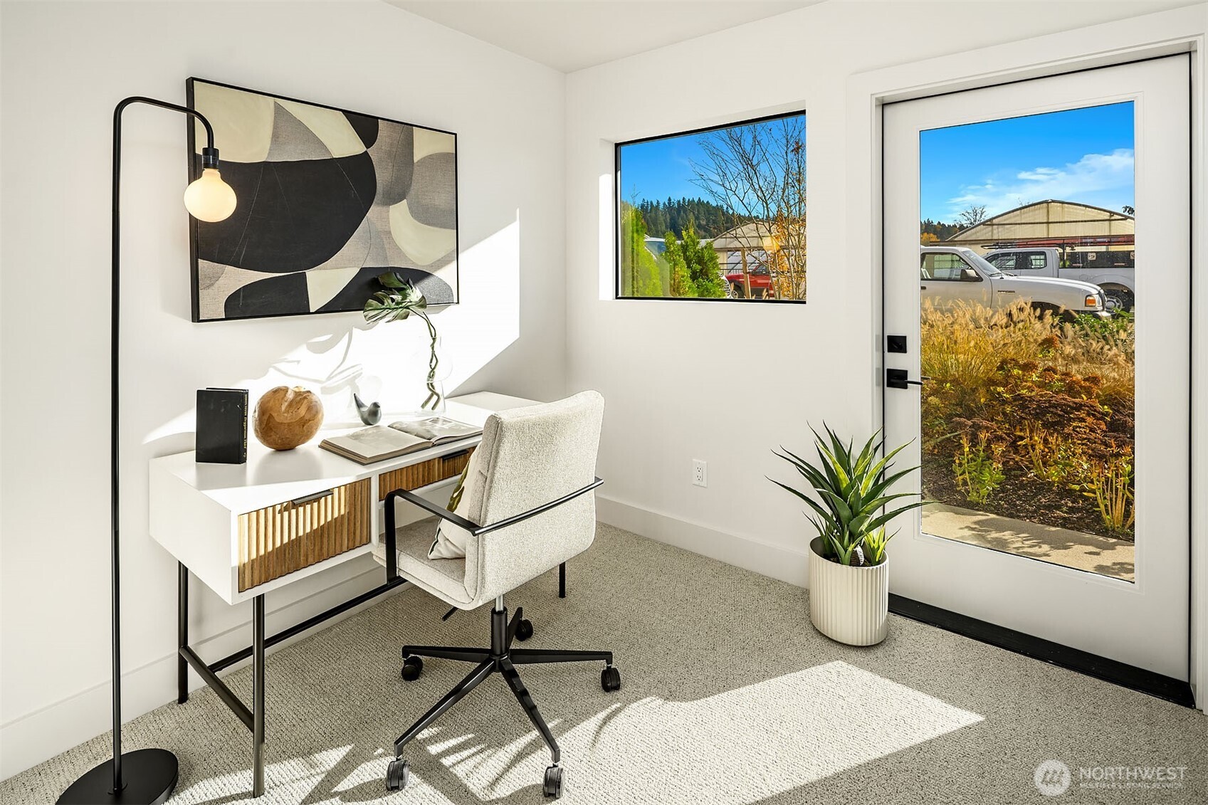 Office on lower level