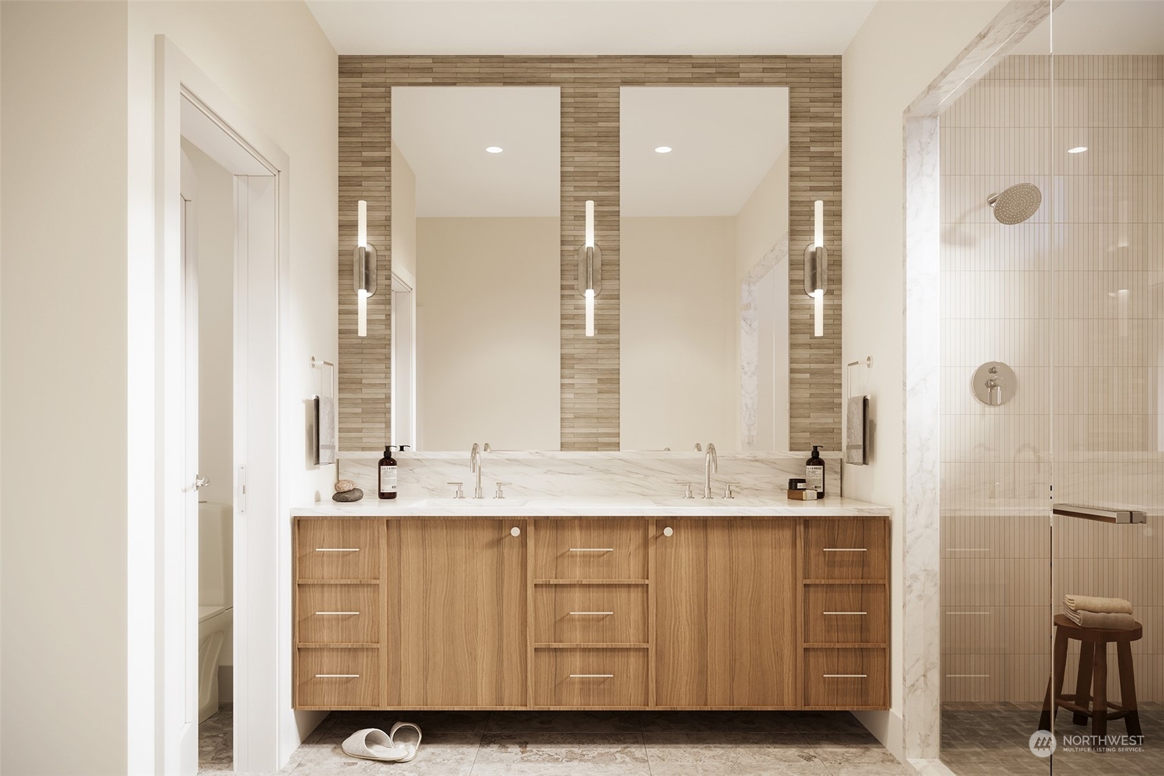 Primary Bathroom Rendering