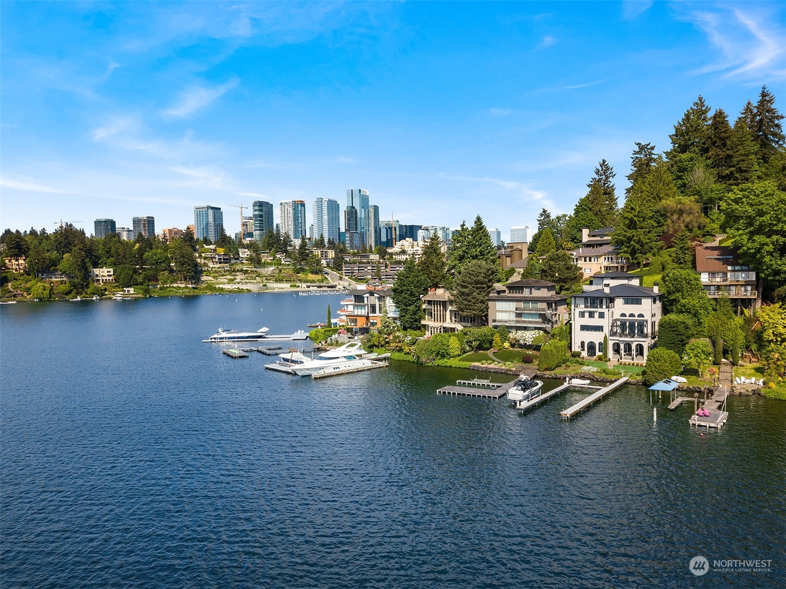 Nestled on Shoreland Dr. which is walking distance to the best of Old Bellevue.