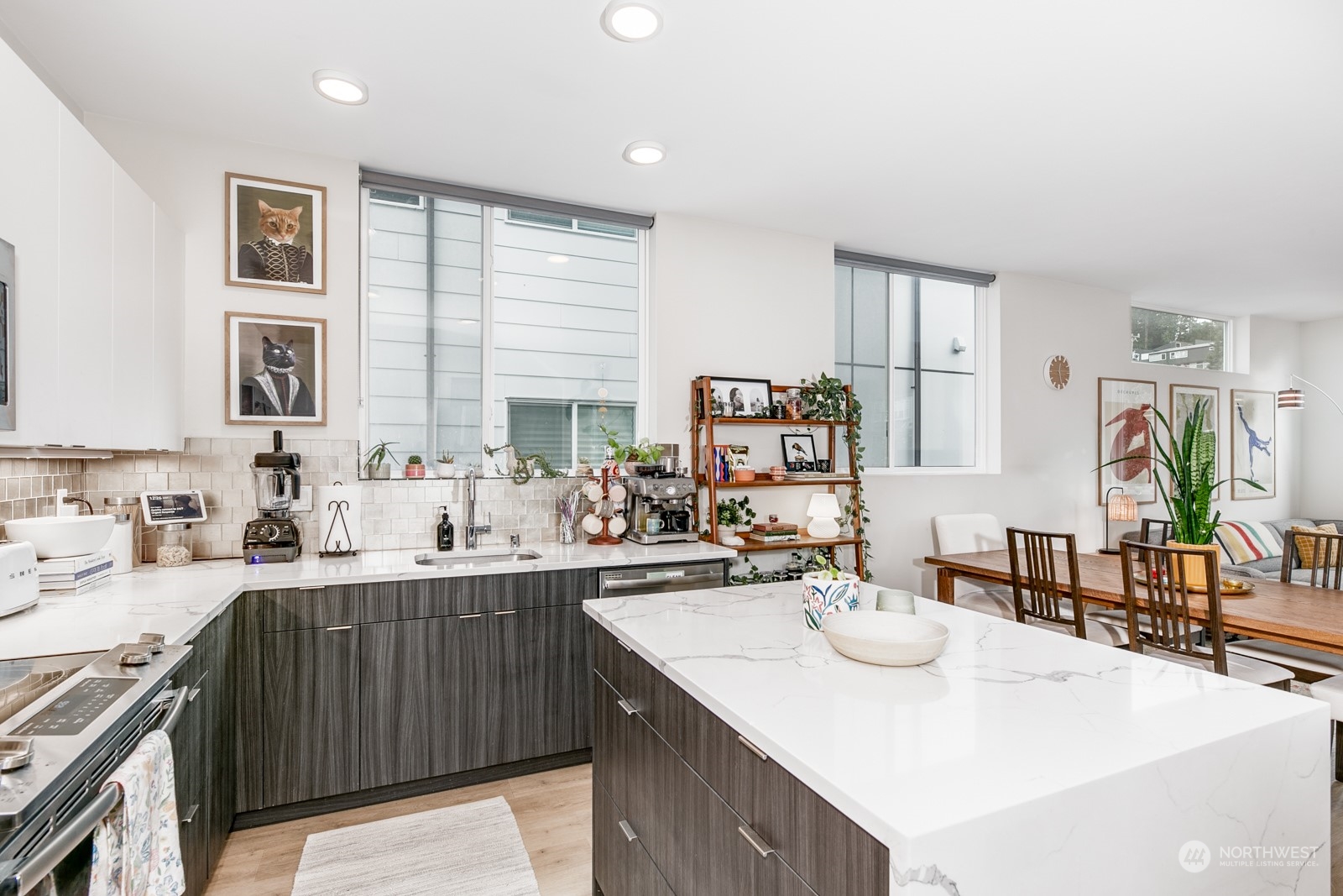 Modern Designed Kitchen with lots of storage and countertop space