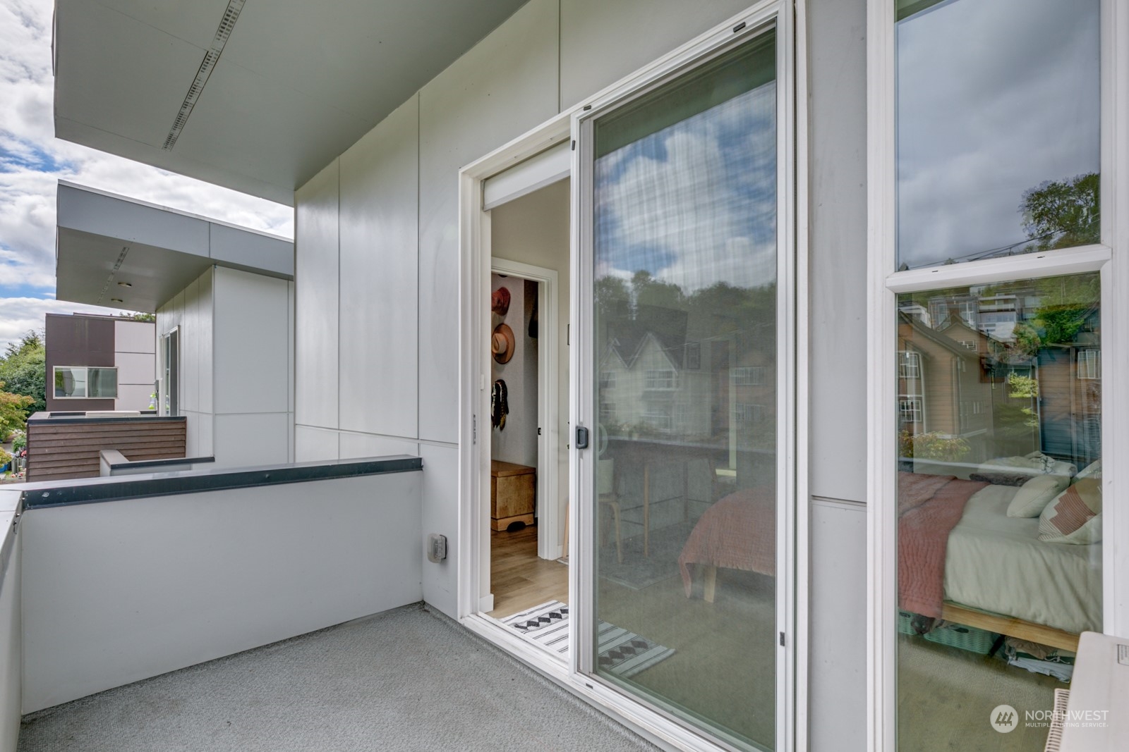 Primary bedroom, private balcony