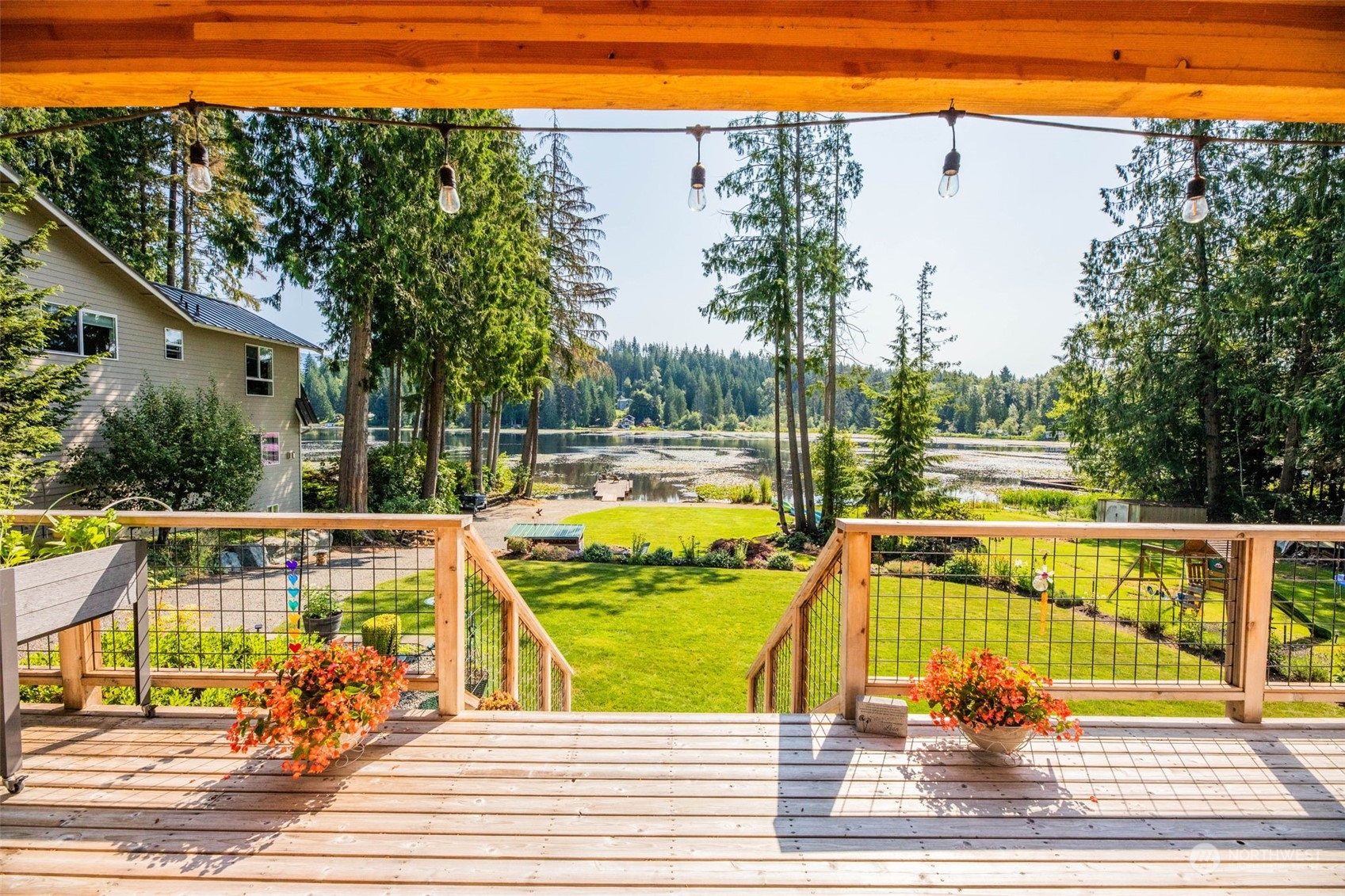 Step outside to the massive covered porch