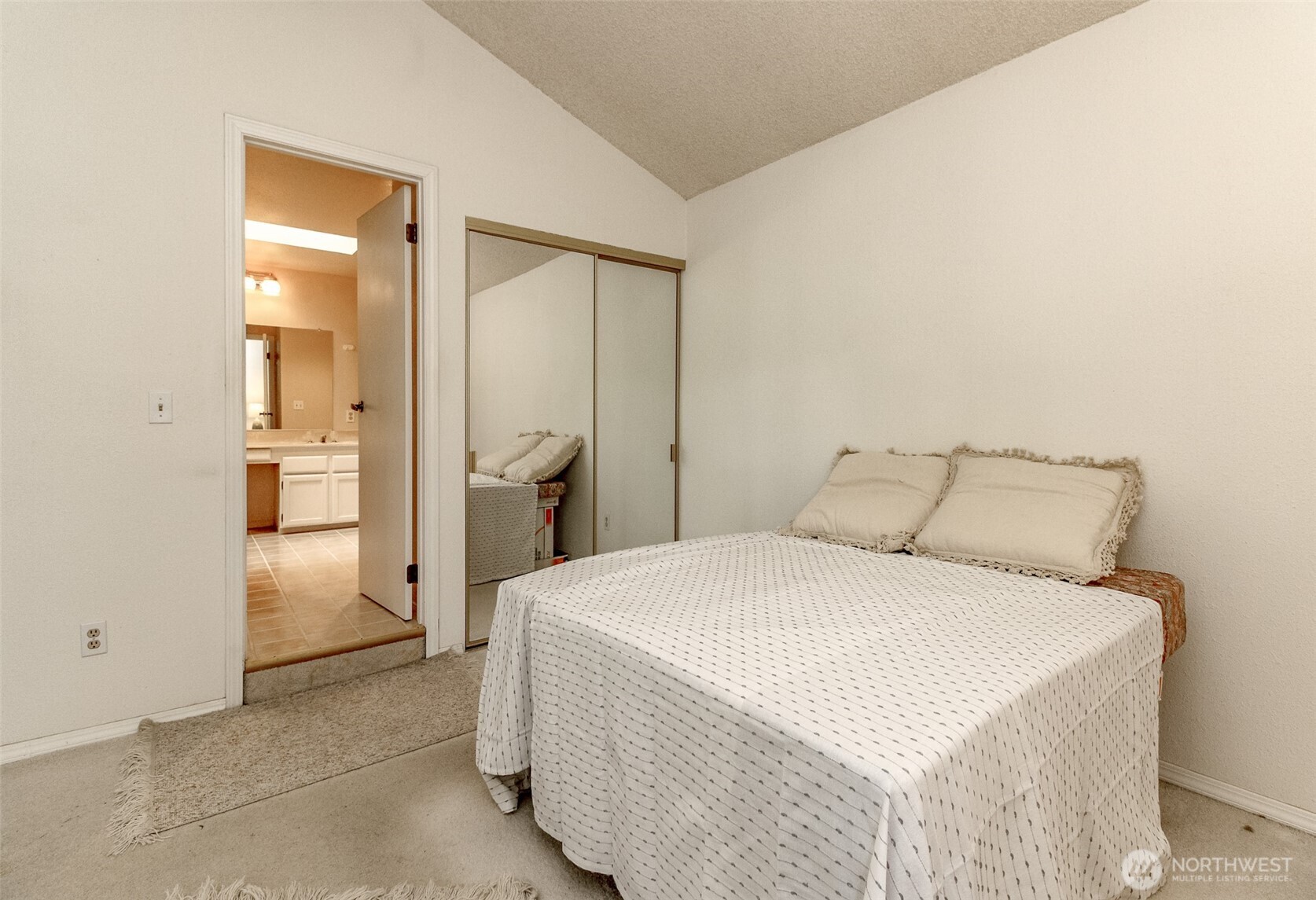 Primary bedroom has a closet in the room and a closet in the bathroom-tons of storage space!