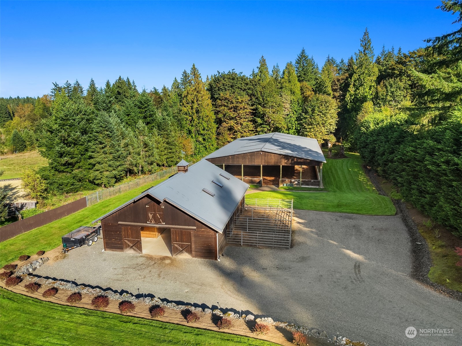 Loafing sheds and fenced and cross fenced pastures with excellent drainage