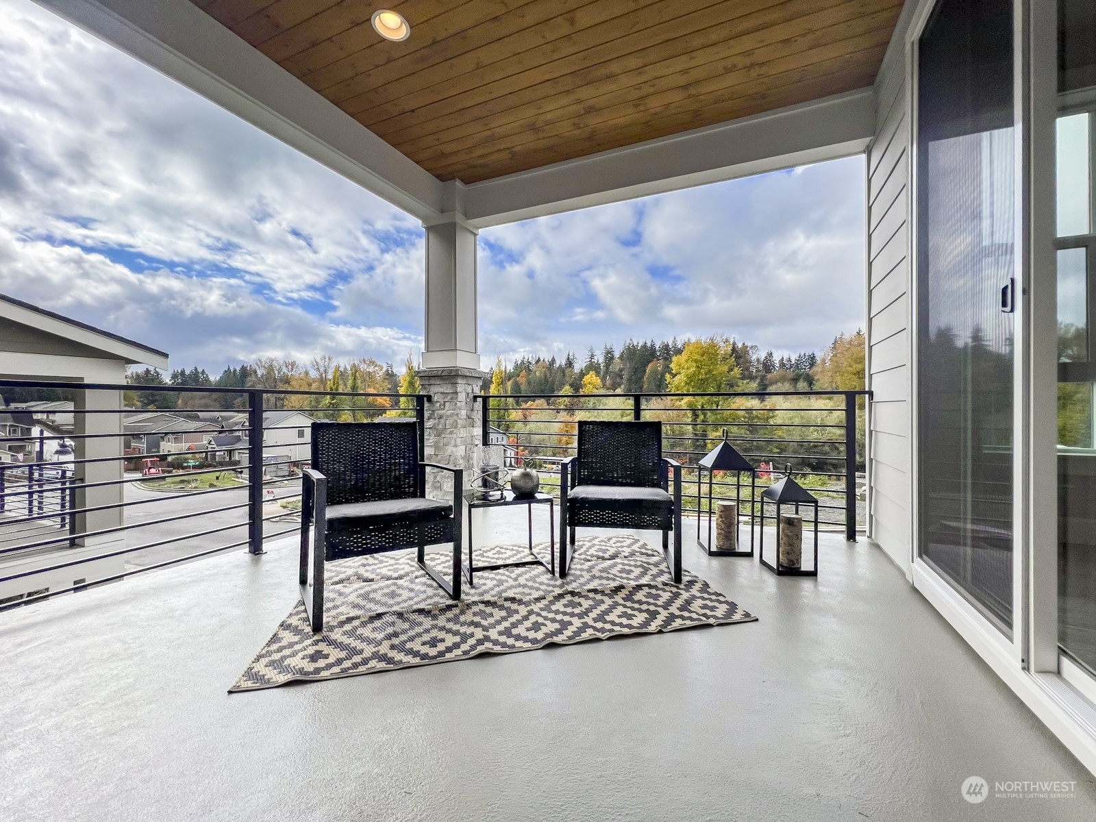 Relax and enjoy sunsets on the large, covered West facing deck.