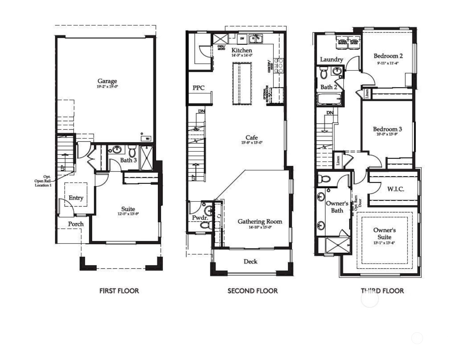 Sample Floor Plan in reverse of the subject property.