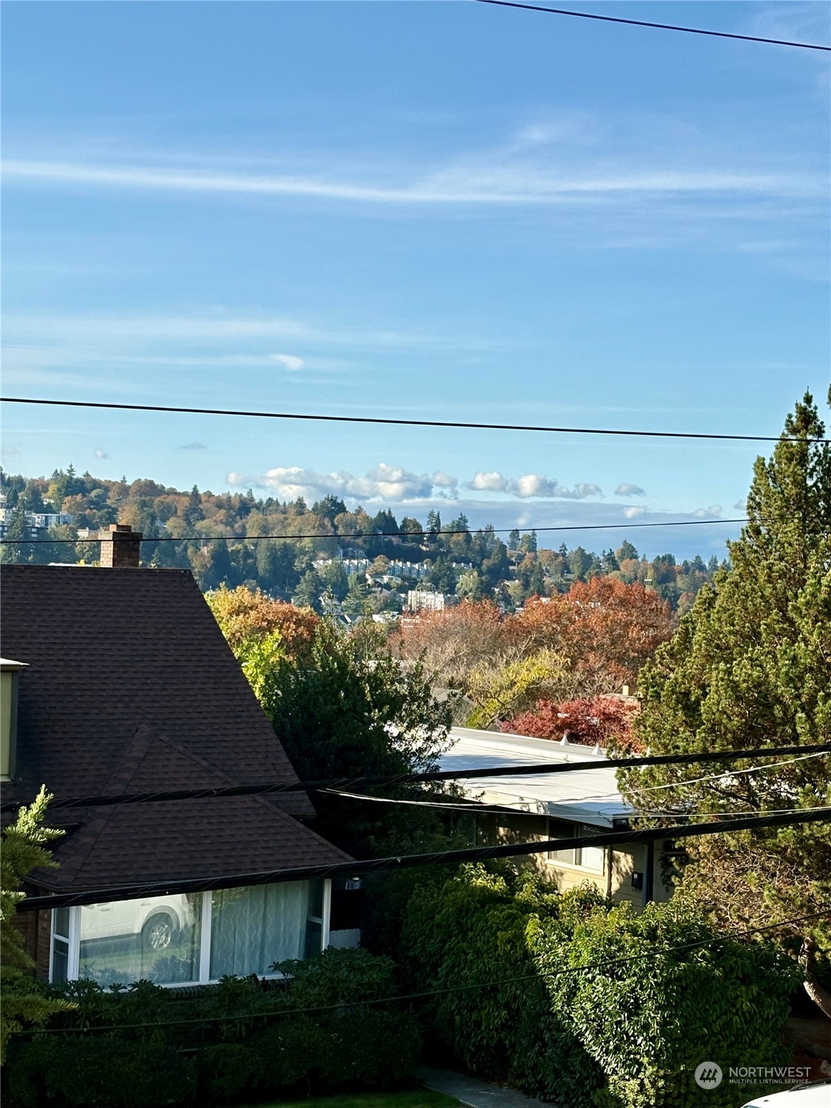 Territorial western view to the Olympics, from both decks.