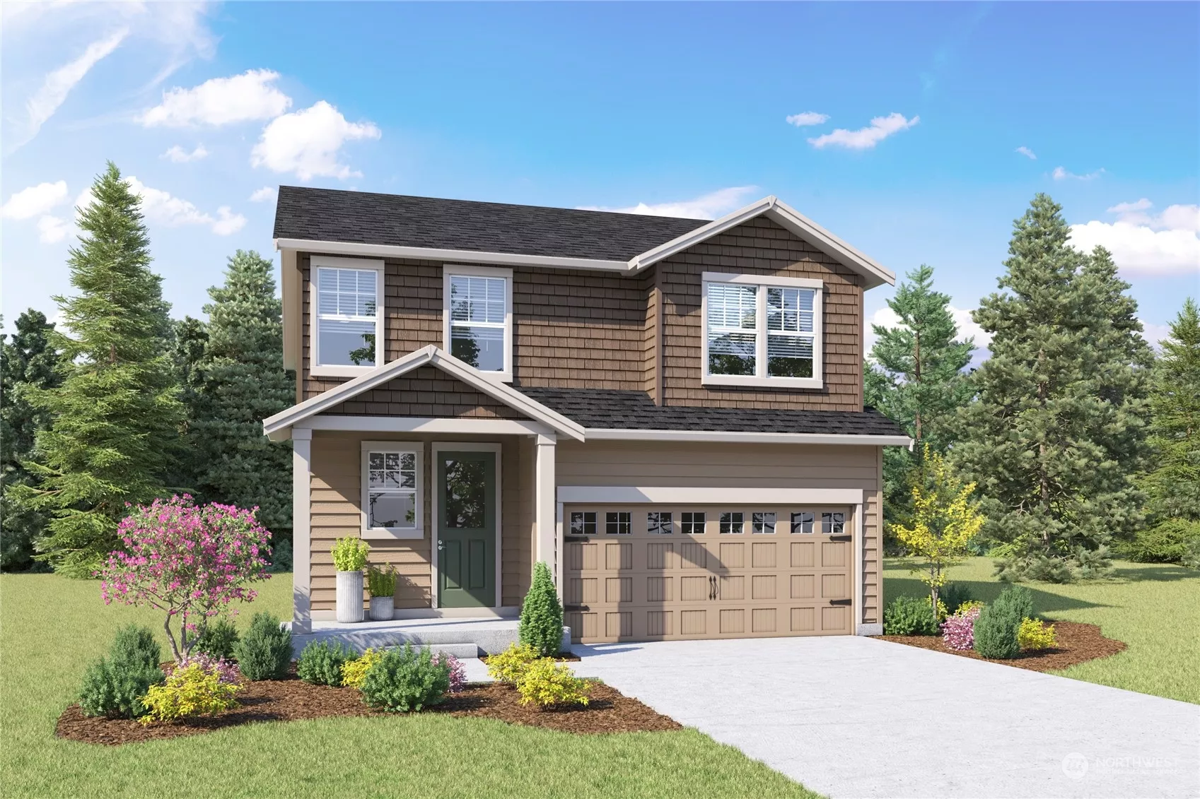 Welcome to highly anticipated New Hemlock plan with 4 bed+Bonus Room, 3.5 Bath, 2 Car garage, 2,875SqFt Basement Home. Colors and options may vary.