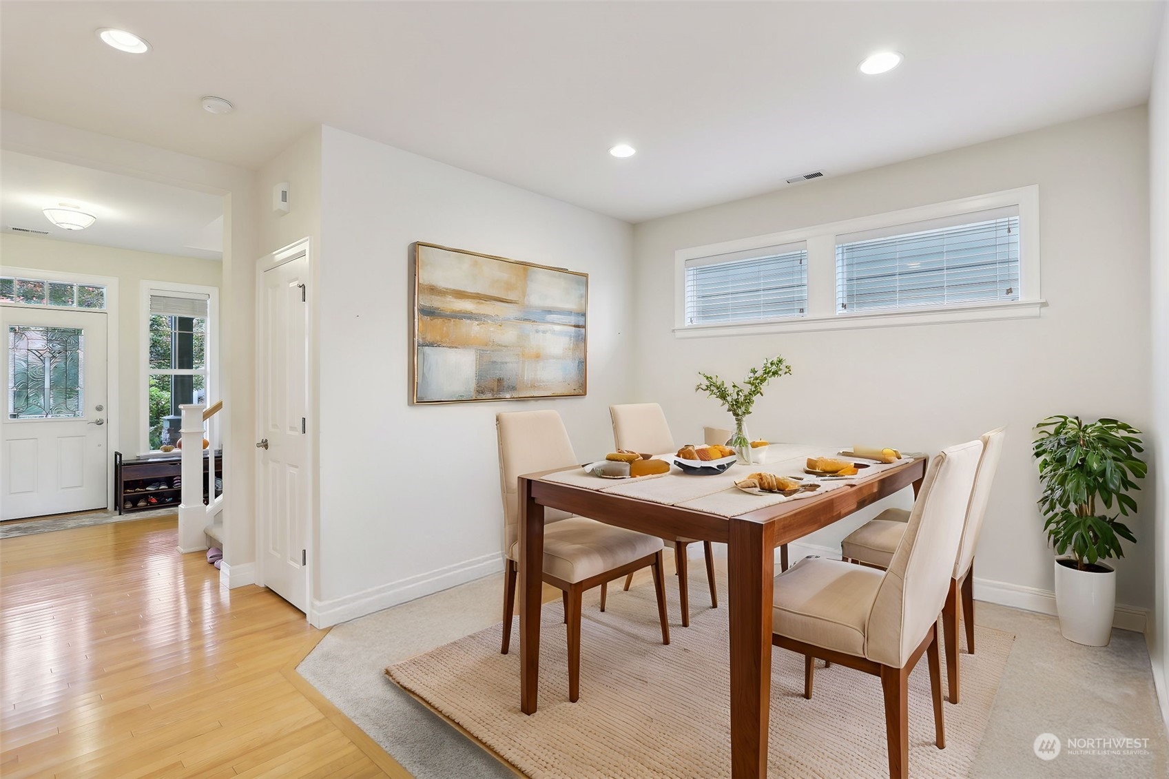 Virtually Staged Dining Room