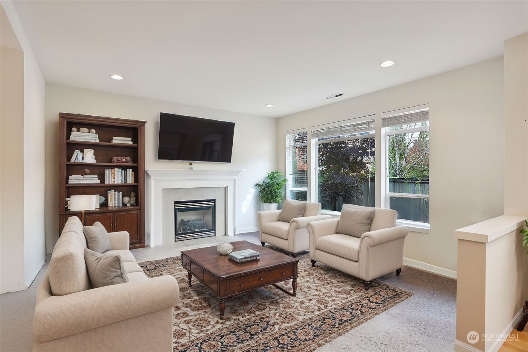 Virtually Staged Living Room