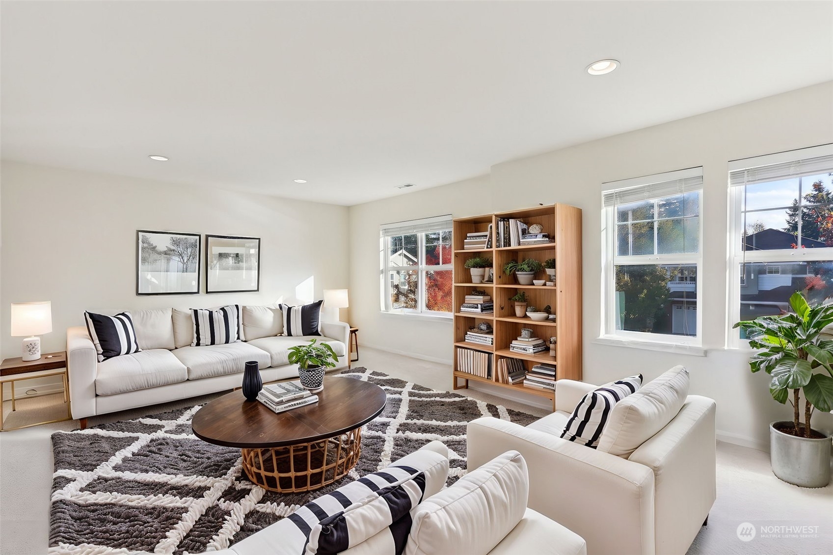 Virtually Staged Family Room