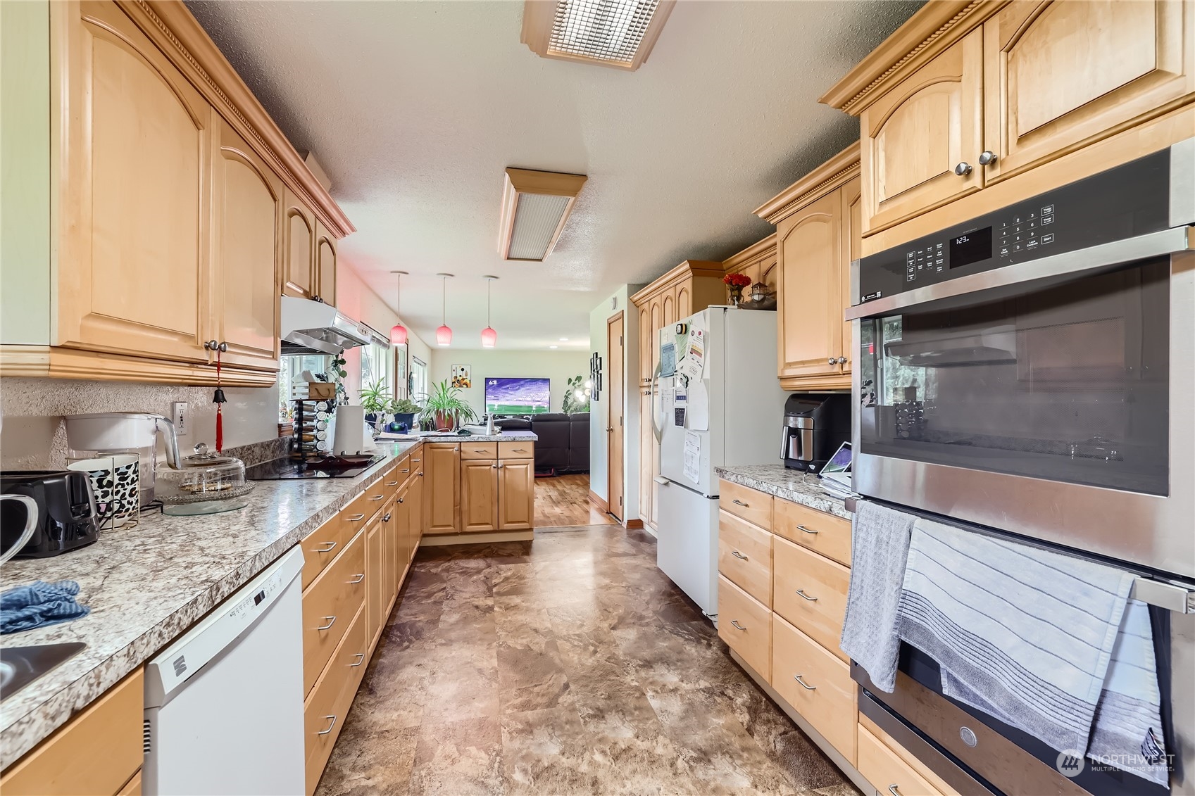 Kitchen with cork floor