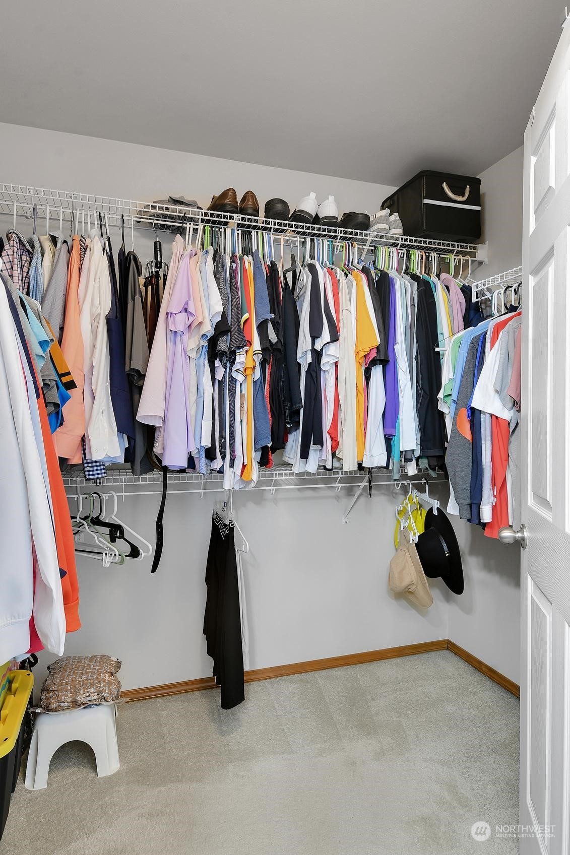 Walk in closet in primary