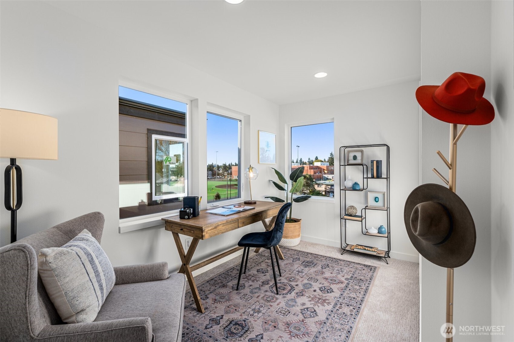 The top-floor is a true retreat—complete with lots of natural light, and enough space to unwind in style.