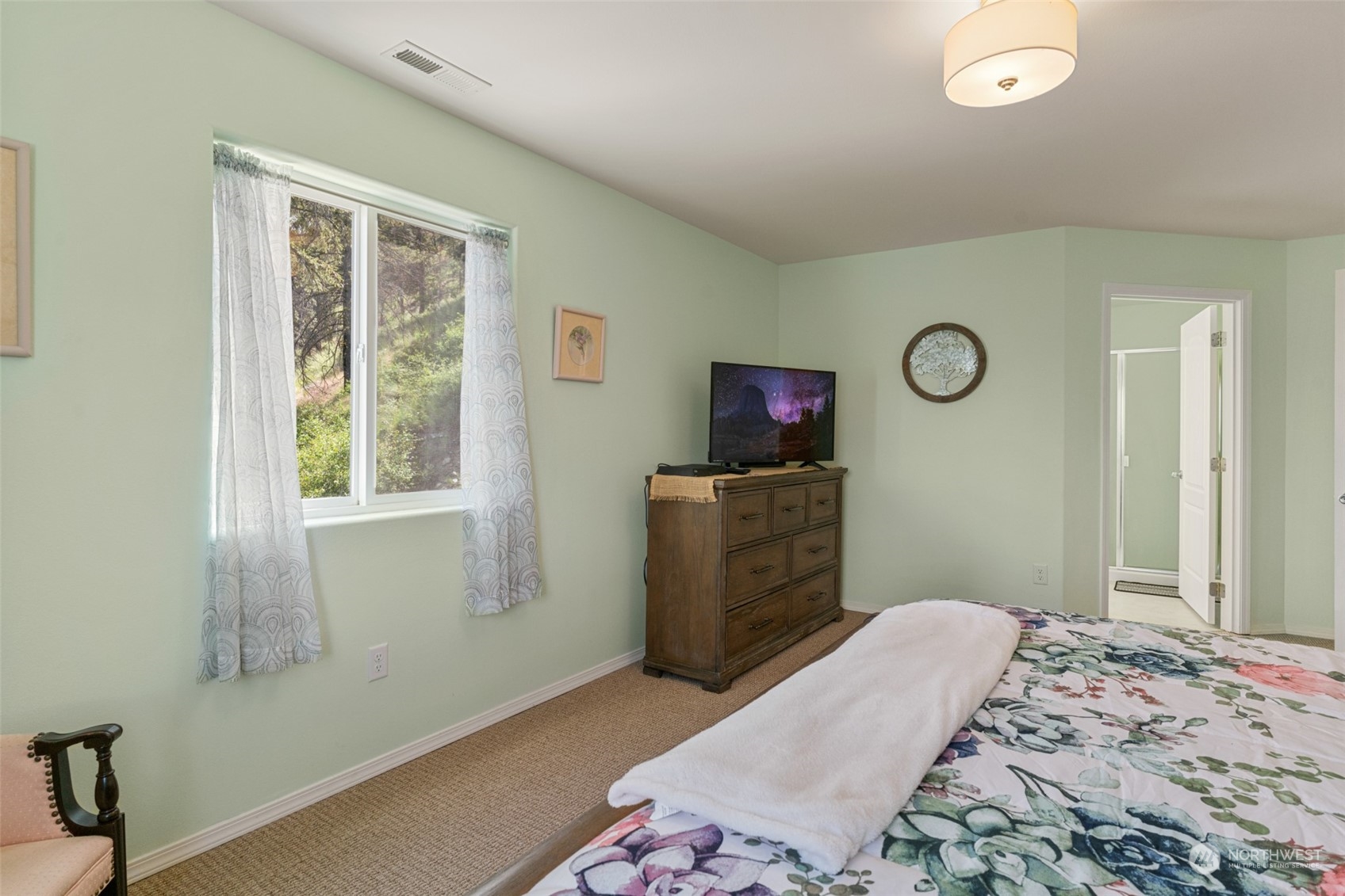 Master bedroom toward bath