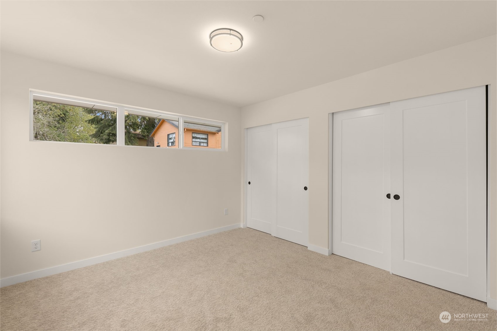 Imagine evenings in this cozy, stylishly staged dining and lounge area. With natural light pouring in, it’s the perfect space for intimate dinners or casual relaxation. (virtually staged)