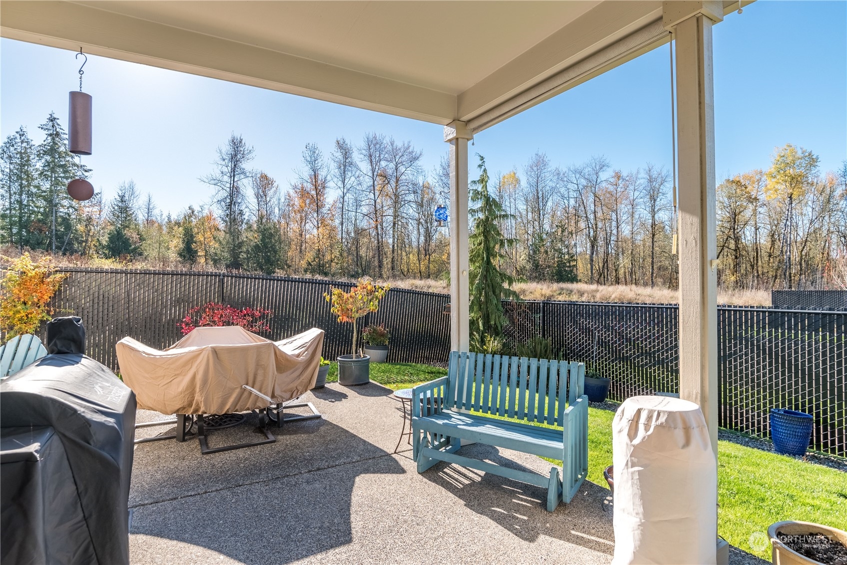 Extended covered patio