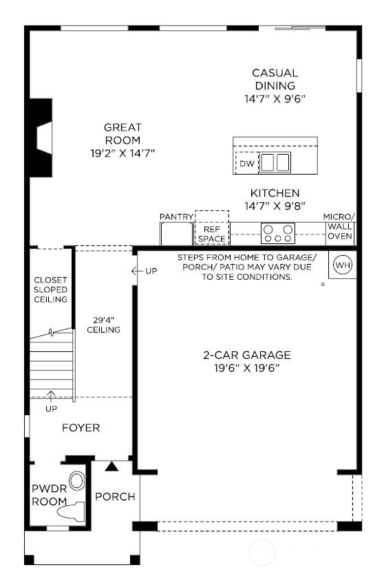 Floor plan renderings are used for illustrative purposes only. All features, designs, measurements, and available structural options will vary.