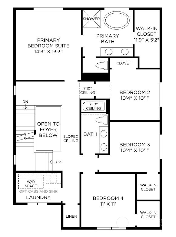 Floor plan renderings are used for illustrative purposes only. All features, designs, measurements, and available structural options will vary.