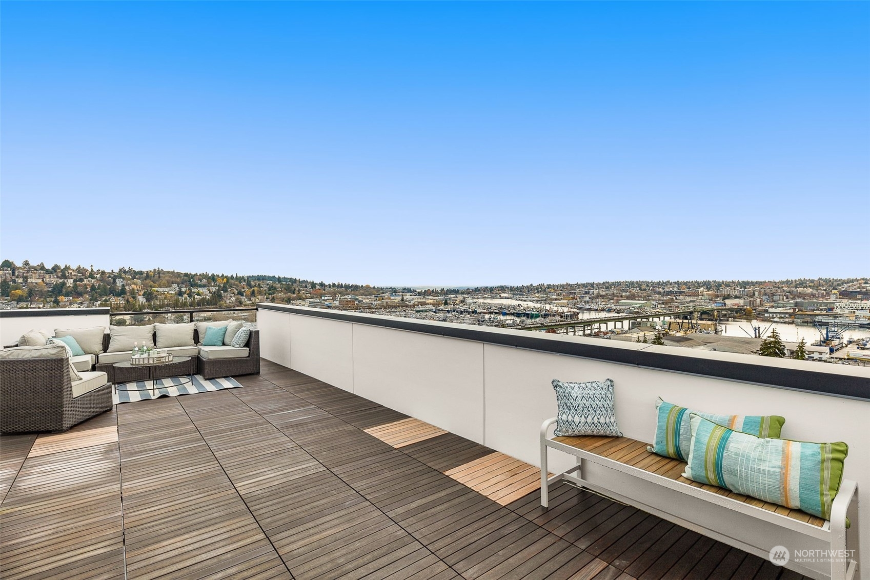 Step onto your private rooftop retreat and enjoy the panoramic city and water views. Perfect for evening gatherings, this space elevates urban living to new heights.